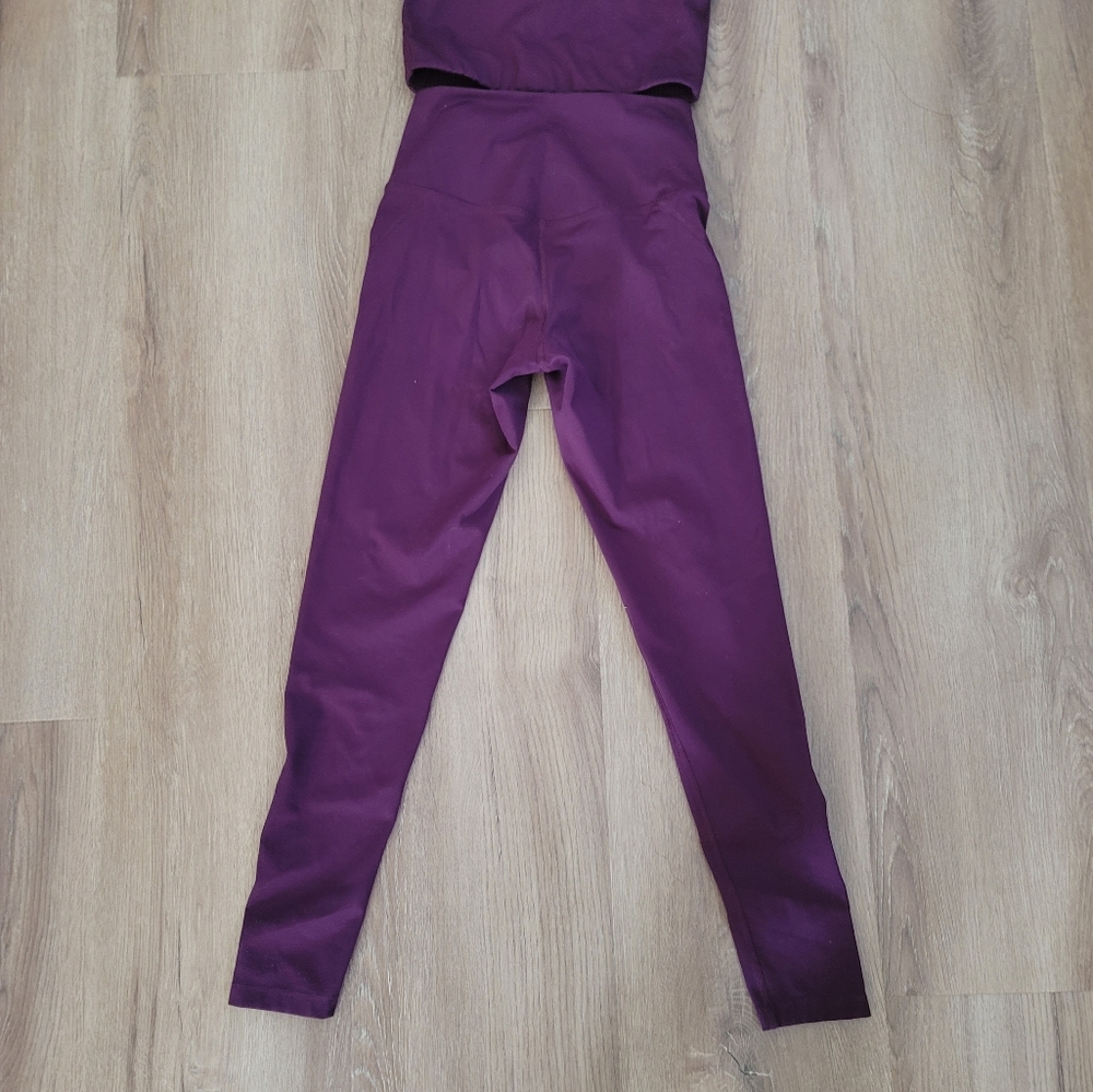 Girlfriend 2 Piece Purple Leggings and Top Set - Picture 9 of 12